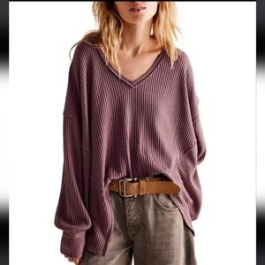 We The Free by Free People Coraline Thermal in Potent Purple
